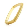 David Webb Bracelets*Large Quad Bangle, Hammered Gold