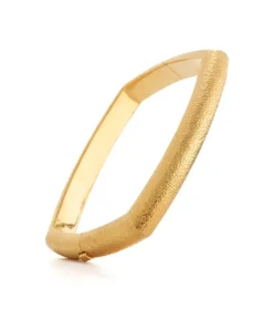 David Webb Bracelets*Large Quad Bangle, Hammered 18K Rose Gold