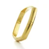 David Webb Bracelets*Large Quad Bangle, Polished 18K Gold