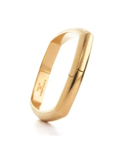 David Webb Bracelets*Large Quad Bangle, Polished 18K Rose Gold