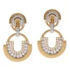 David Webb Earrings*Large Unity Earrings, Gold