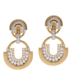 David Webb Earrings*Large Unity Earrings, Gold