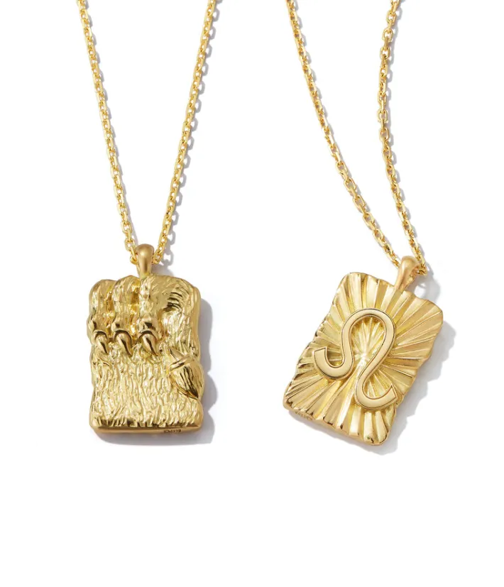David Webb Necklaces*Leo Zodiac Pendant Necklace