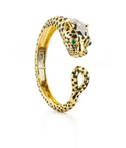 David Webb Bracelets*Leopard Loop Tail Cuff
