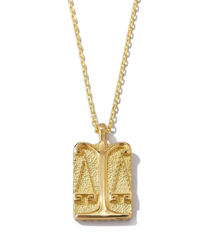David Webb Necklaces*Libra Zodiac Pendant Necklace
