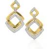 David Webb Earrings*Madison Double Square Earrings