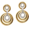 David Webb Earrings*Madison Triple Round Hoop Earrings