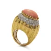 David Webb Rings*Mount Olympus Ring, Angel Skin Coral