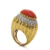 David Webb Rings*Mount Olympus Ring, Coral