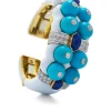 David Webb Bracelets*Native Blossom Cuff, Turquoise