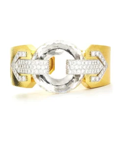 David Webb Bracelets*Olympus Cuff, Rock Crystal