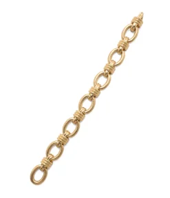 David Webb Bracelets*Oval and Fluted Link Bracelet