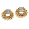 David Webb Earrings*Oval Rope Earrings