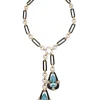 David Webb Necklaces*Paper Clip Necklace with Dual Drops