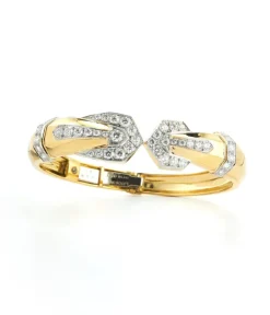 David Webb Bracelets*Park Avenue Deco Bangle, Polished 18K Gold