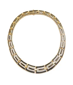 David Webb Necklaces*Parthenon Necklace, Black Enamel
