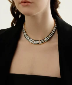 David Webb Necklaces*Parthenon Necklace, Black Enamel