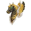 David Webb Brooches*Pegasus Clip, Black Enamel