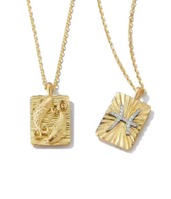David Webb Necklaces*Pisces Zodiac Pendant Necklace, Diamonds