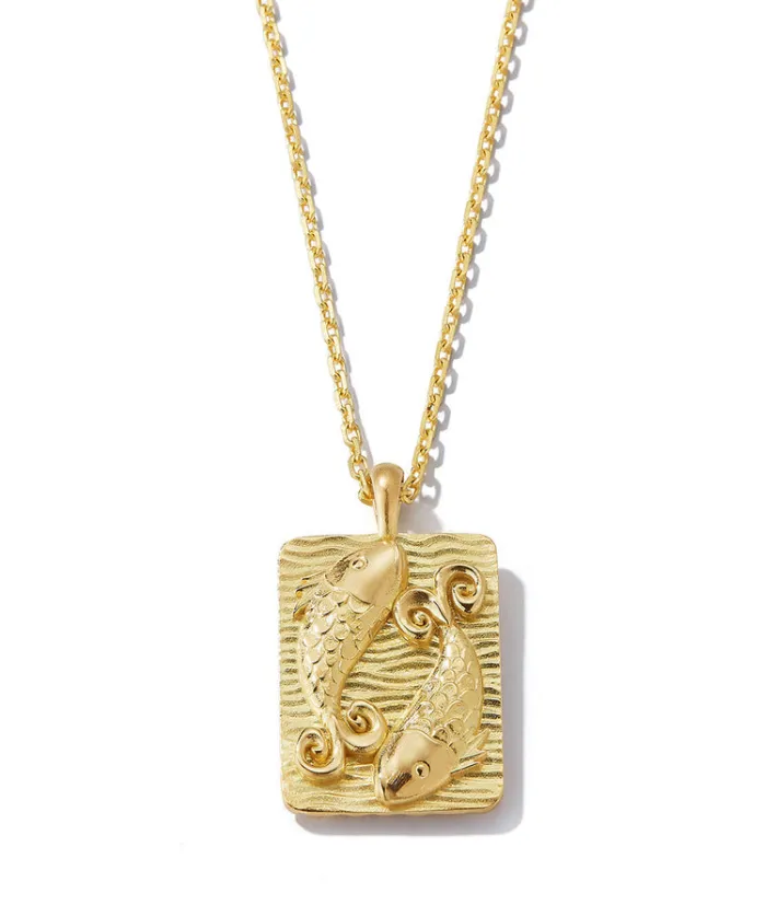 David Webb Necklaces*Pisces Zodiac Pendant Necklace, Diamonds