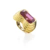 David Webb Rings*Plateau Ring, Rubellite