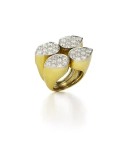 David Webb Rings*Quadrant Pear Ring