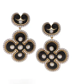 David Webb Earrings*Quatrefoil Earrings