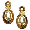 David Webb Earrings*Ram's Head Double Hoop Earrings