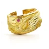David Webb Bracelets*Repoussé Griffin Cuff