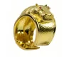 David Webb Bracelets*Repoussé Hippopotamus Cuff