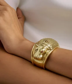 David Webb Bracelets*Repoussé Hippopotamus Cuff