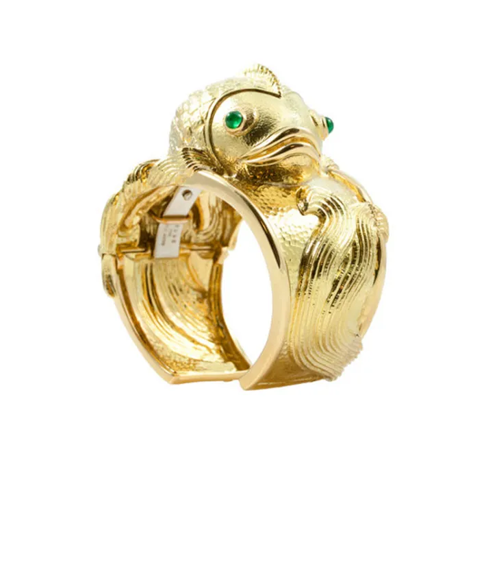 David Webb Bracelets*Repoussé Koi Cuff