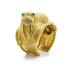 David Webb Bracelets*Repoussé Walrus Cuff