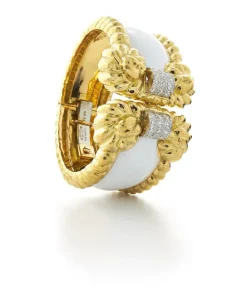 David Webb Bracelets*Rope Cuff, White Enamel
