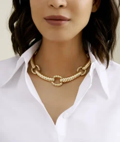 David Webb Necklaces*Rope Link Necklace