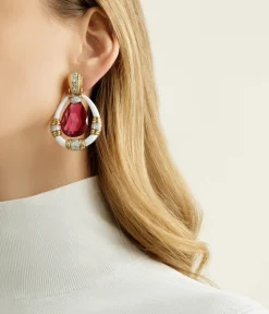 David Webb Earrings*Rubellite Earrings