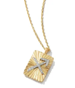 David Webb Necklaces*Sagittarius Zodiac Pendant Necklace, Diamonds