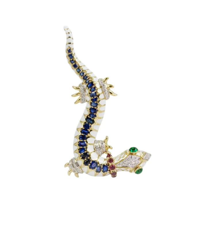 David Webb Brooches*Salamander Brooch