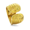David Webb Bracelets*Scallop Cuff, Hammered 18K Gold