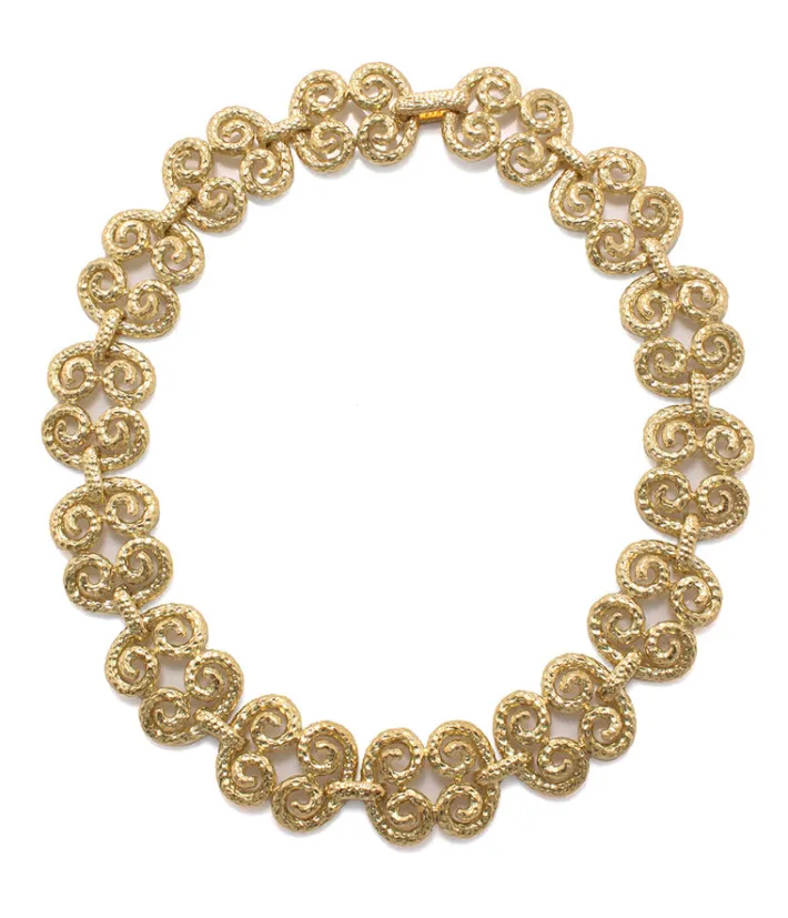 David Webb Necklaces*Scroll Collar