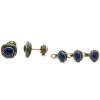 David Webb Cuff Links*Set of Swirl Cuff Links and 3 Studs