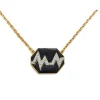 David Webb Necklaces*Skip Necklace, Black Enamel