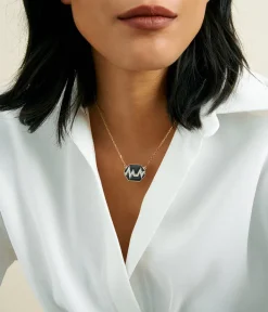 David Webb Necklaces*Skip Necklace, Black Enamel
