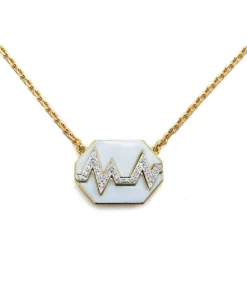 David Webb Necklaces*Skip Necklace, White Enamel
