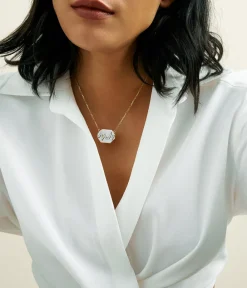 David Webb Necklaces*Skip Necklace, White Enamel