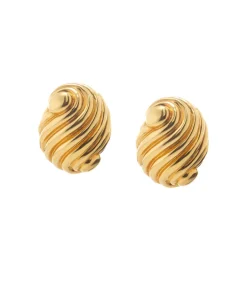 David Webb Earrings*Small Swirl Earrings