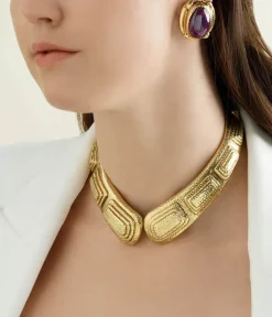 David Webb Necklaces*Step Pyramid Collar