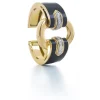 David Webb Bracelets*Strap Cuff, Black Enamel