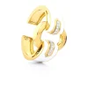 David Webb Bracelets*Strap Cuff, White Enamel