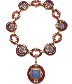 David Webb Necklaces*Streamline Circular Link Necklace